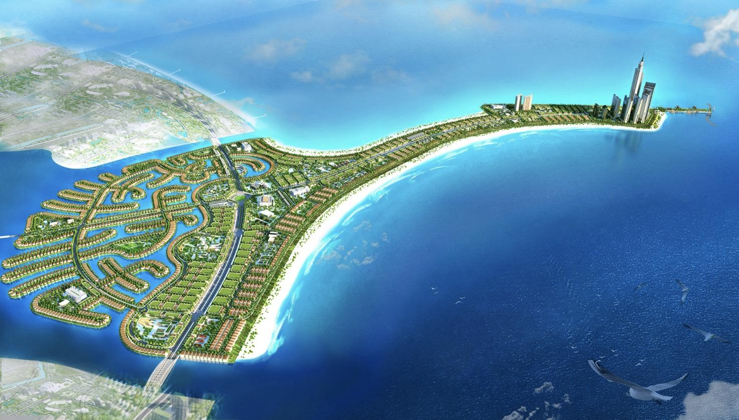 Vinhomes Green Paradise được quy hoạch với tổng diện tích ấn tượng, trong đó hơn 1.357 ha là diện tích lấn biển