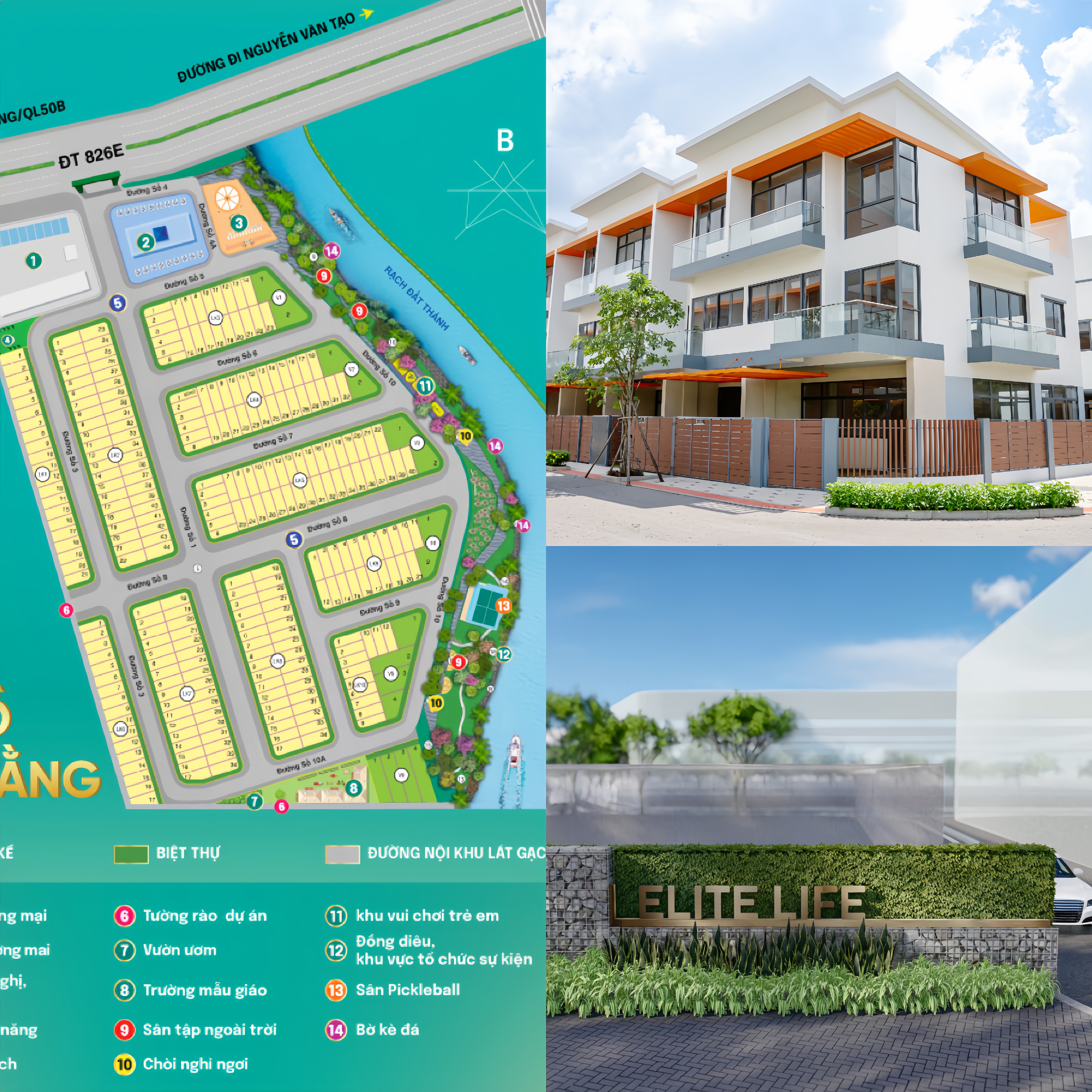 Kết nối trực tiếp với tuyến đường DT826E, cư dân Elite Life dễ dàng di chuyển nhanh chóng đến trung tâm TP.HCM