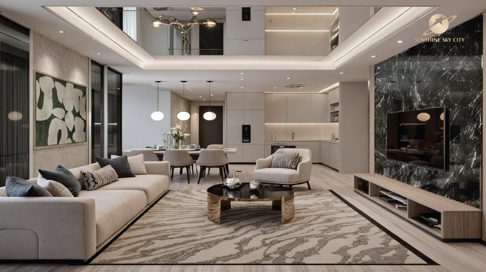 mặt bằng căn hộ 3PN Sunshine Sky City