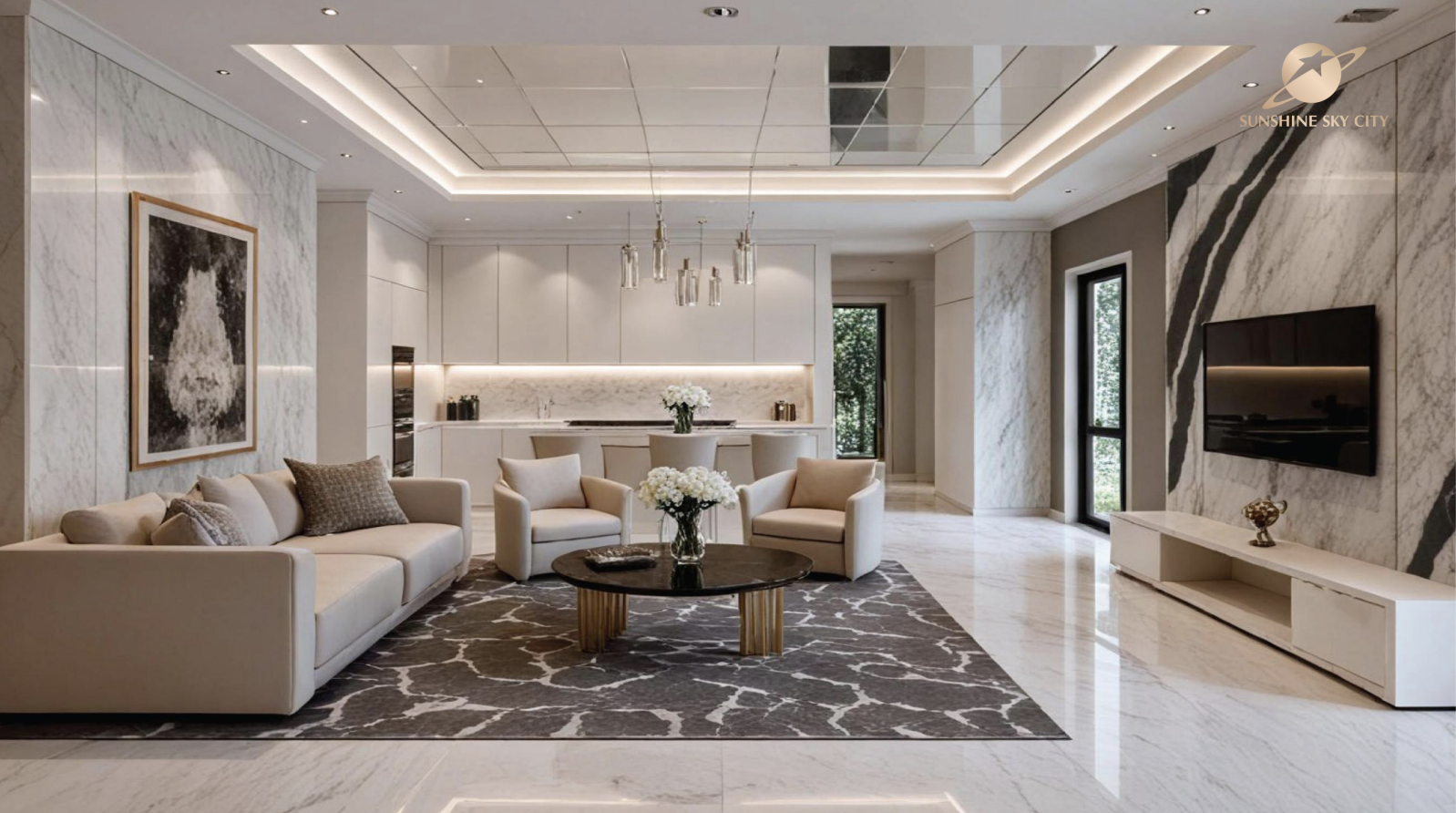 mặt bằng căn hộ 4PN Sunshine Sky City