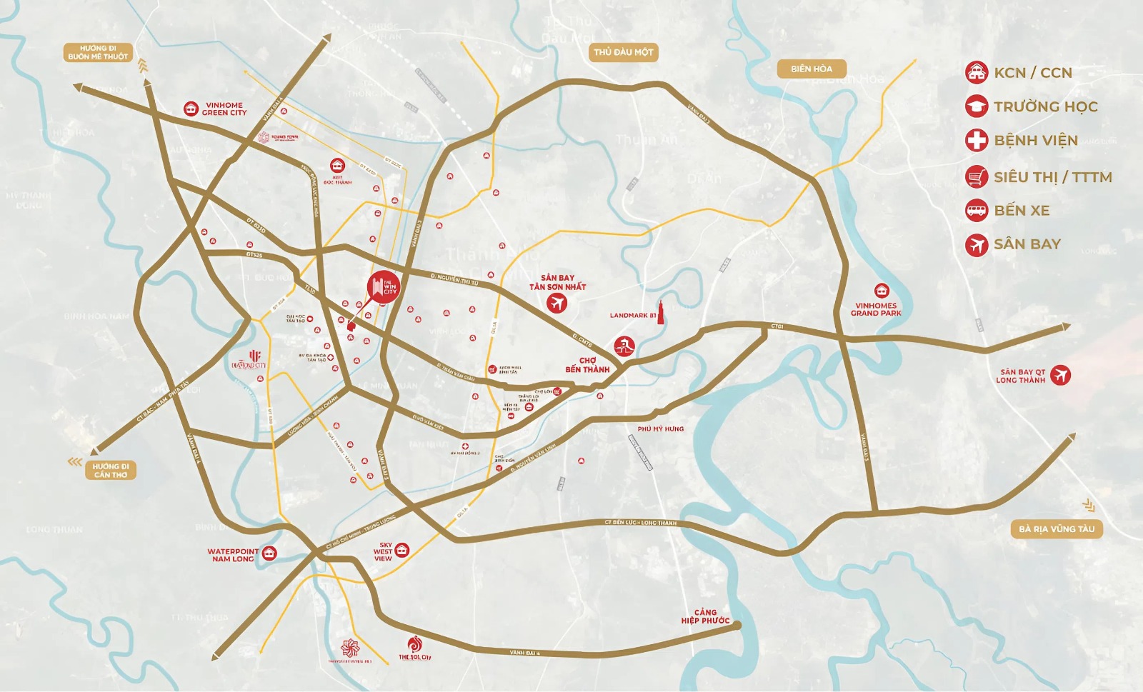 Sơ đồ vị trí The Win CIty