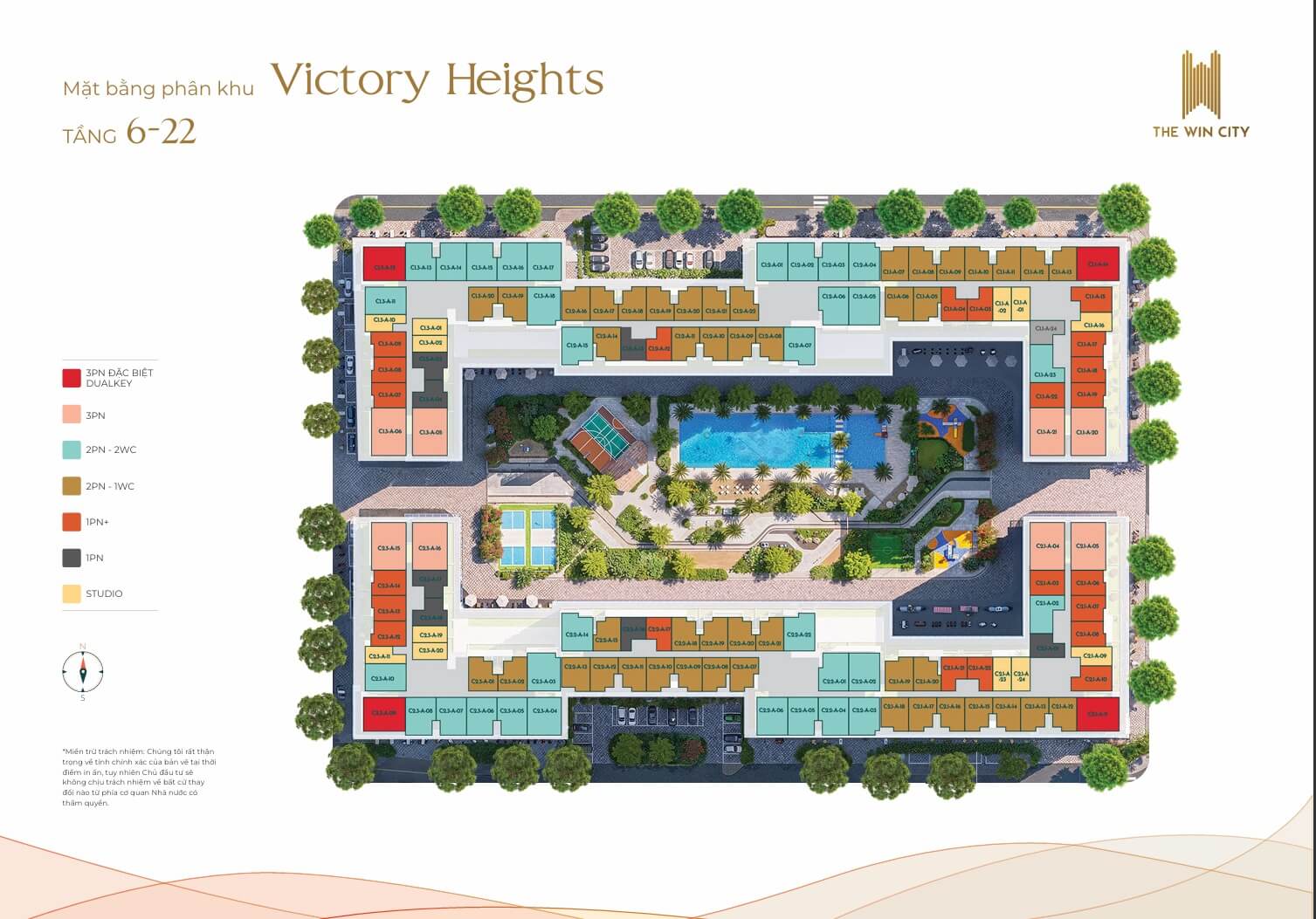 Mặt bằng tổng thể phân khu C