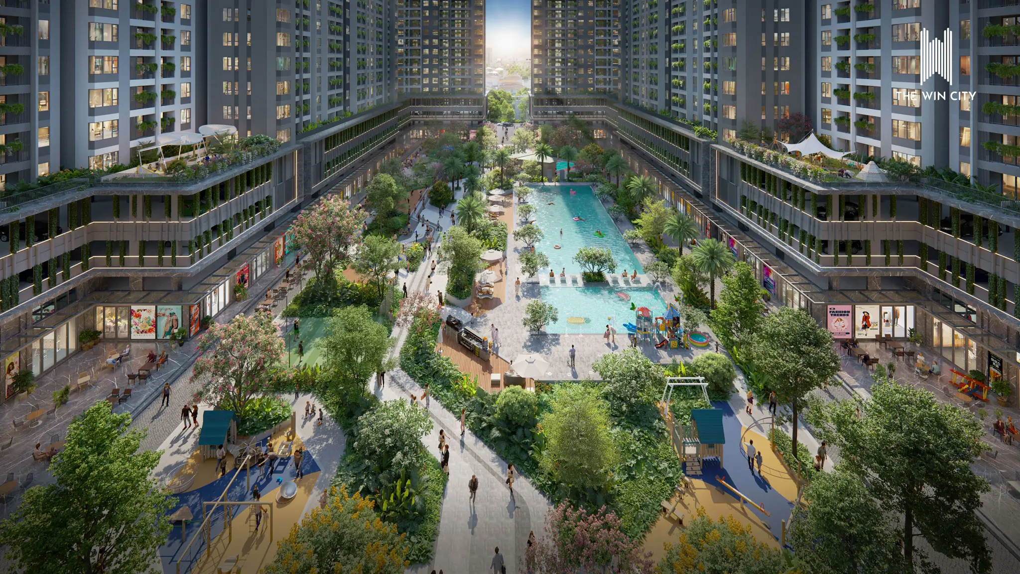 Toàn cảnh nội khu The Win City