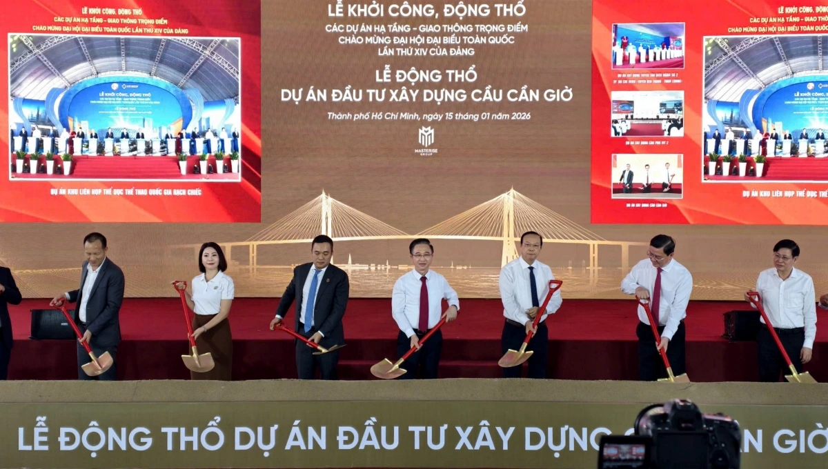 Lễ khởi công cầu Cần Giờ sáng ngày 15/01