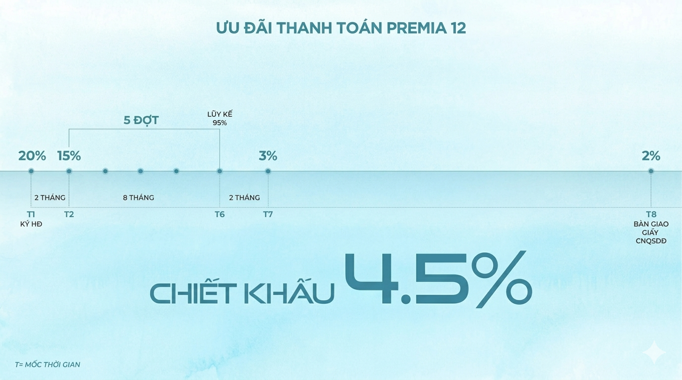 Lộ trình thanh toán nhanh Premia 12