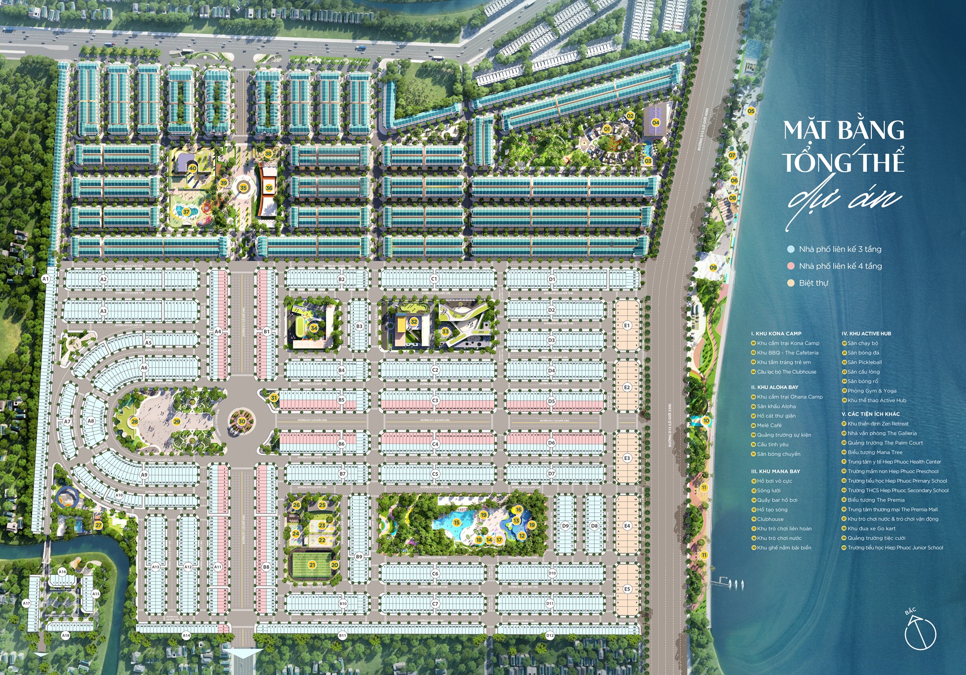 Mặt bằng tổng thể dự án Hiệp Phước Premia