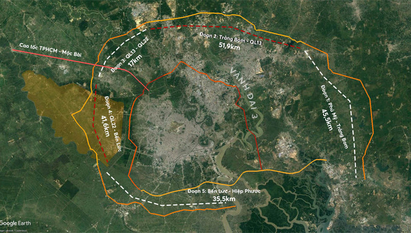 Vành Đai 4 (Đoạn qua Long An – TP.HCM)