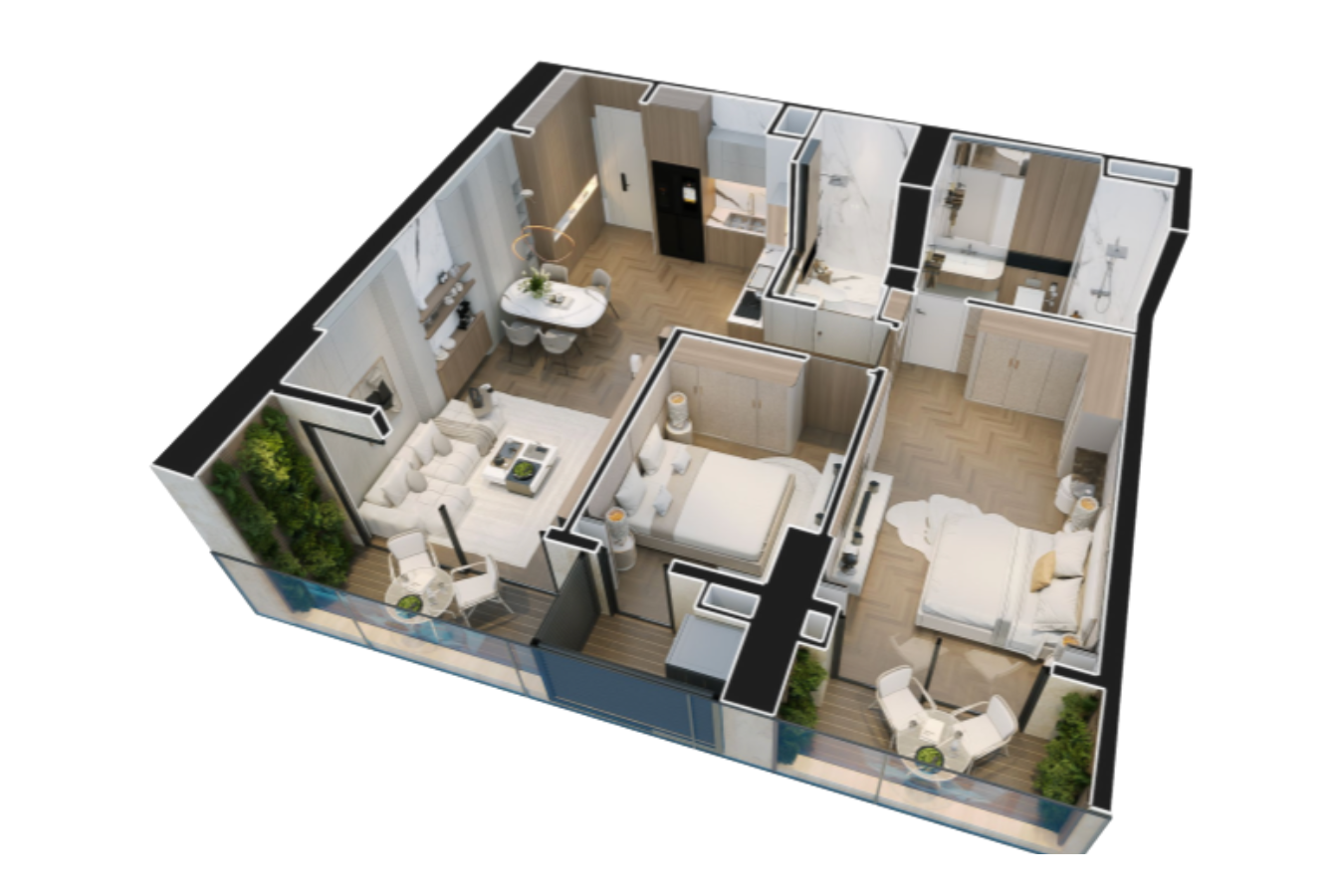 Noble Crystal Riverside - 2PN