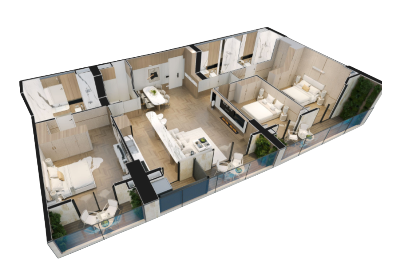 Noble Crystal Riverside - 3PN